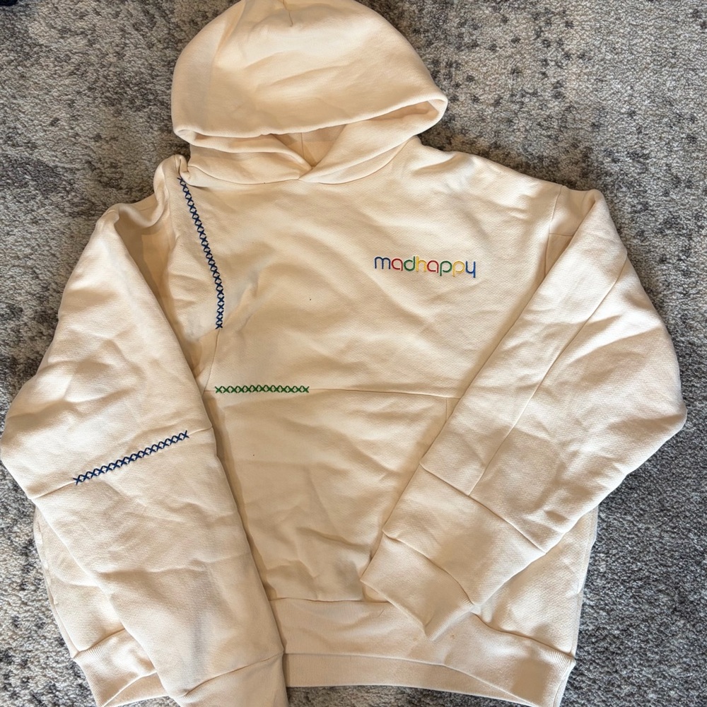 Madhappy Off-White Fleece-Lined Hoodie